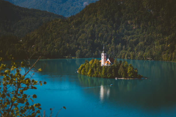 istock Beutiful areal view of bled lake in Slovenia 1484142493
