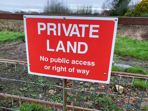 istock No Public Right of Way - Private 1484145882