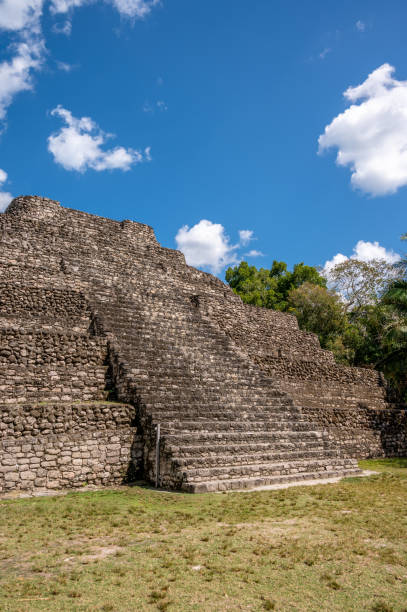 rovine maya di chacchoben, messico - chacchoben foto e immagini stock