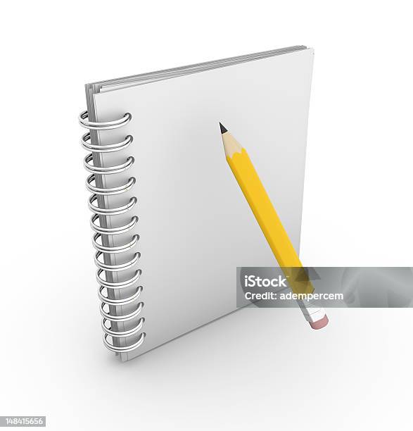 Puste Notebook - zdjęcia stockowe i więcej obrazów Notes - Notes, Ikona, Trójwymiarowy