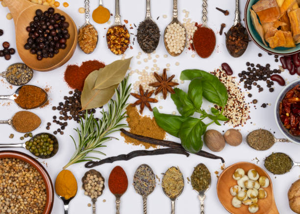istock Herbs and Cooking Spices on Spoons 1484158184