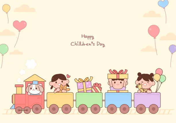 Vector illustration of Children's Day concept vector illustration.