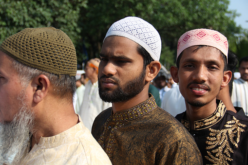 The holy Eid-ul-Fitr, the biggest religious festival of the Muslims, is being celebrated across the country in a festive manner after a two-year hiatus due to the Covid-19 pandemic. This pictures were taken from High Court National Eidgah Dhaka 22 April 2023.