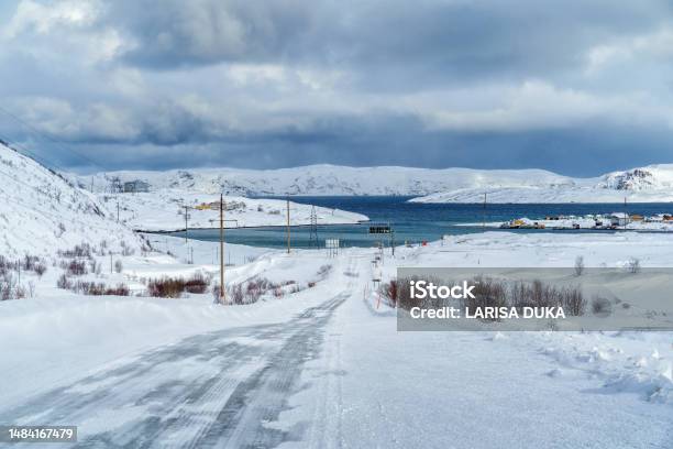 View Of The Village Of Teriberka In The Murmansk Region In Russia On The Coast Of The Barents Sea Stock Photo - Download Image Now