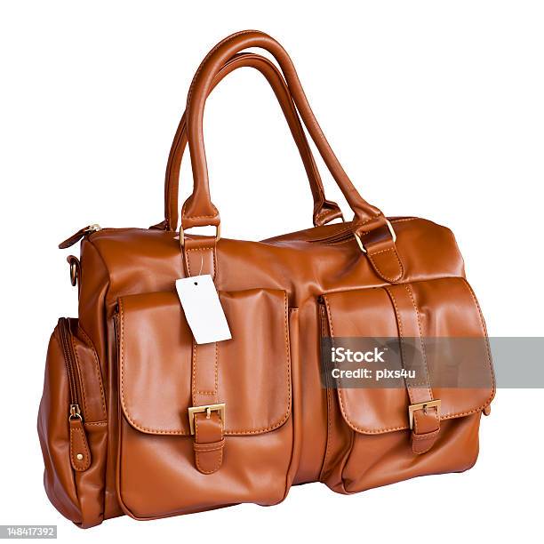 Brown Leather Handbag Stock Photo - Download Image Now - Adult, Bag, Beauty