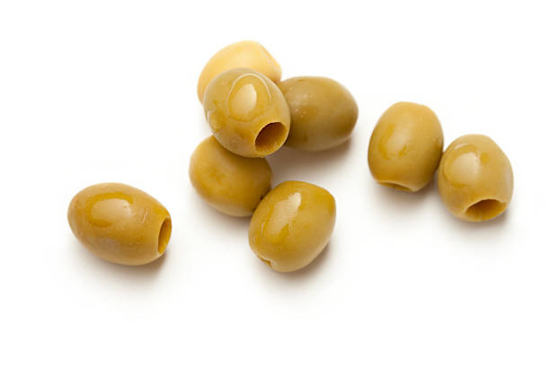 istock Heap of green seedless olives 148417532
