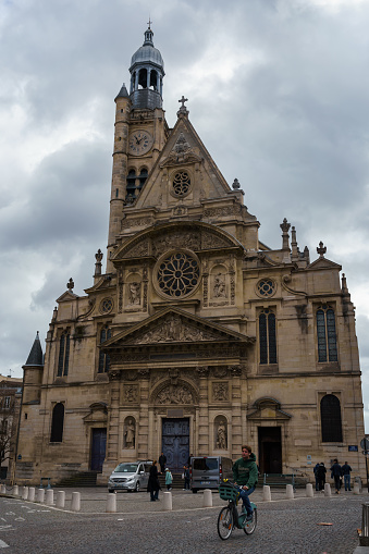 Saint-Etienne-du-Mont church in Paris, France. March 24, 2023.
