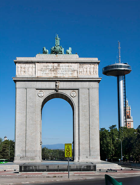 istock Victory arch and Faro de Moncloa. 148418100
