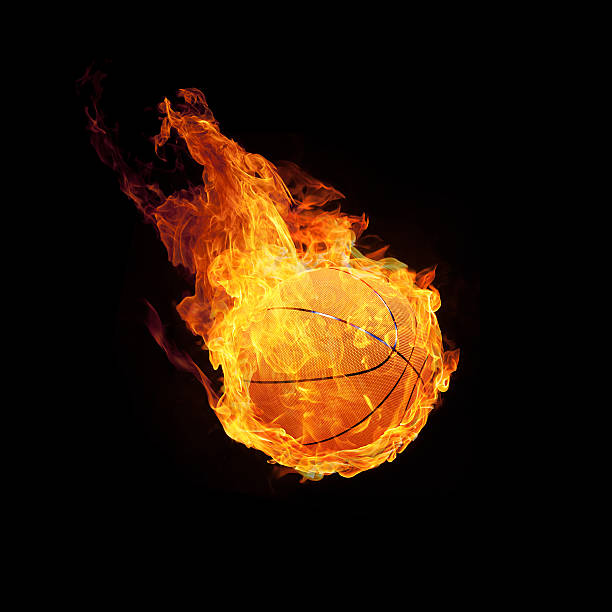 Imidlertid uanset Derive A Flaming Basketball Hurtling Toward The Ground Stock Photo - Download  Image Now - Basketball - Sport, Basketball - Ball, Fire - Natural  Phenomenon - iStock
