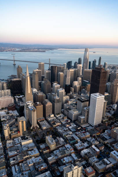 Aerial view of San Francisco stock photo