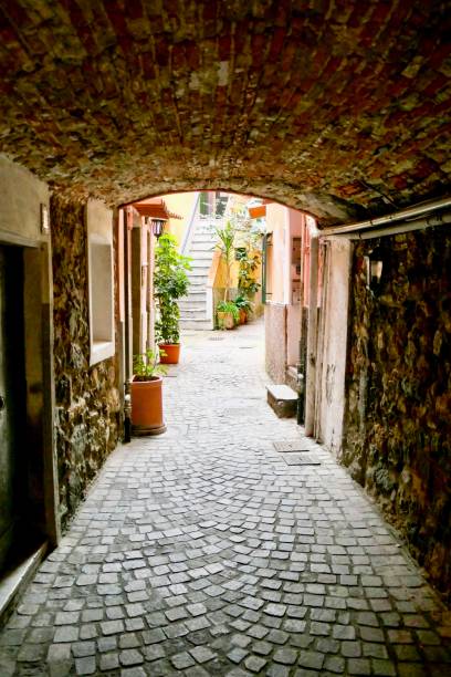 istock Tunnel in a village in Liguria. 1484221664