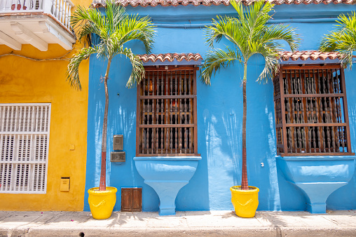 Street scenes in the heart of old Cartagena, Columbia.