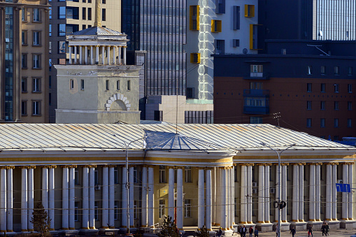 Ulan Bator, Mongolia: Mongolian Ministry of Foreign Affairs headquarters, Soviet vintage architecture - the central executive body of Mongolia , which carries out state administration in the field of Mongolia's relations with foreign states and international organizations.