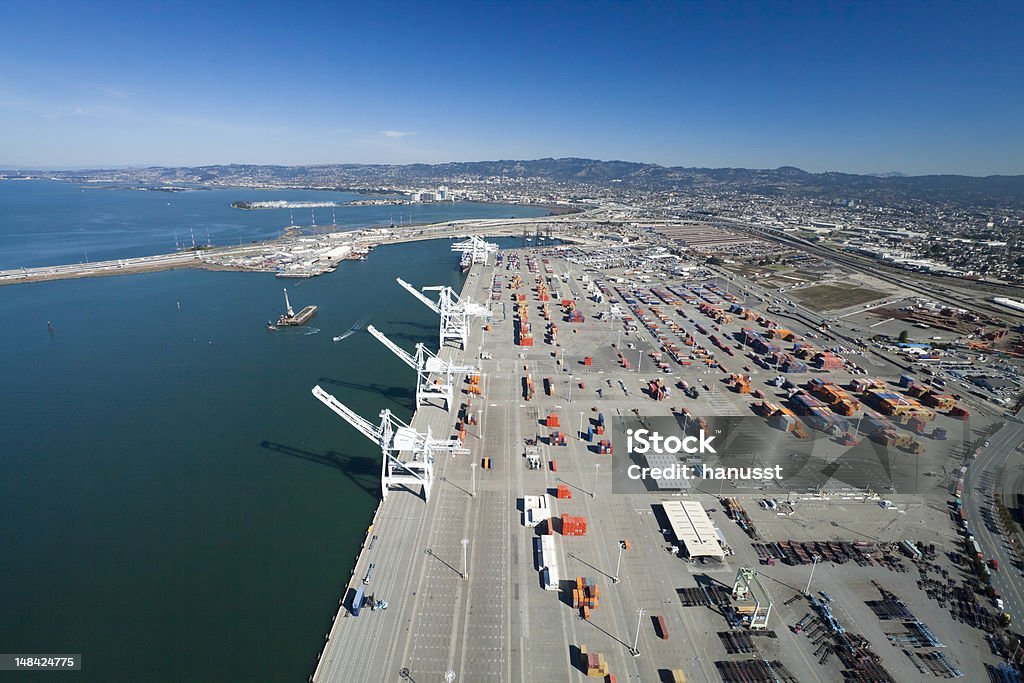 The Oakland City Outer Harbor Aerial The Oakland Outer Harbor aerial view Oakland - California Stock Photo