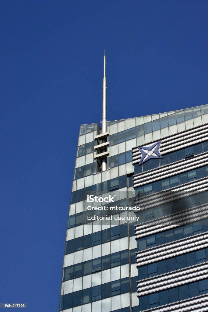 Central Tower Office Building With Its Needle Ulan Bator Mongolia Stock