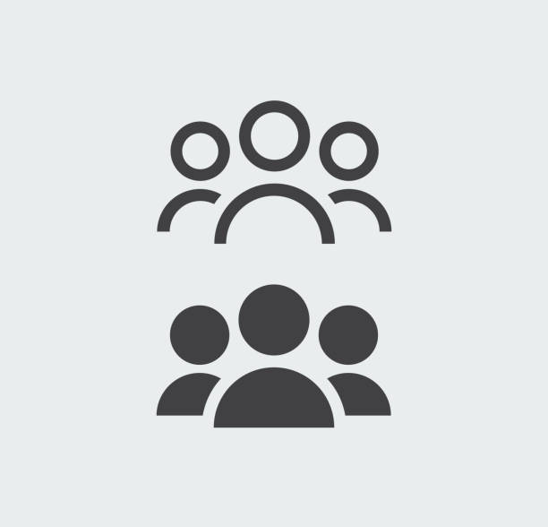 Group of people icon Group of people vector icon people stock illustrations