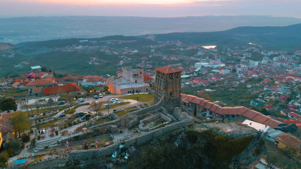 istock Kruja Albanian town from drone 1484263123