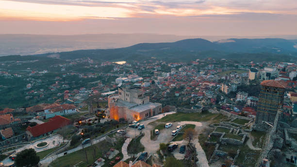 istock Kruja Albanian town from drone 1484263147