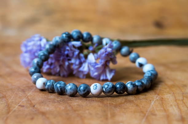 istock Bead bracelet on the wooden table 1484263591