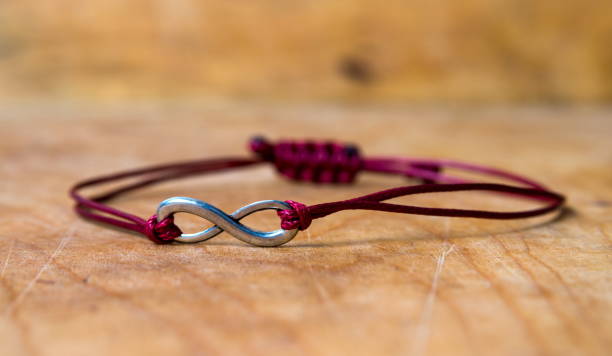 istock Bead bracelet on the wooden table 1484263643