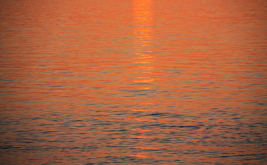 Abstract water in sunset in the sea. Batumi. Georgia