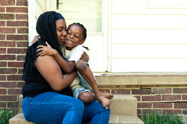 istock Mom hugs her young affectionate son 1484268099