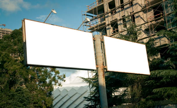 istock Billboard closeup in the building site 1484268359