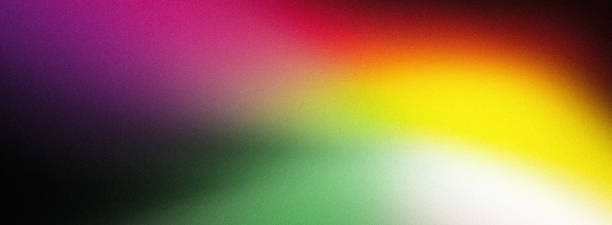 istock Grainy gradient background with green yellow red black purple blurred colors for banner poster cover web  design 1484269141