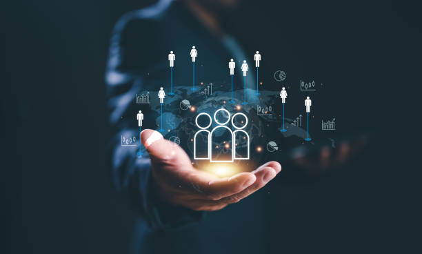 istock Customer Relationship Management, Businessman use tablet with global structure customer network technology, Data exchanges development. customer service, social media. digital marketing online. 1484274661
