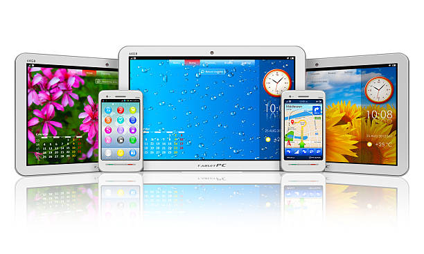 istock Set of tablet computers and smartphones 148428139