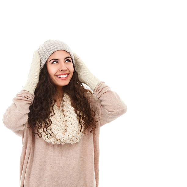 istock Happy winter girl 148428360