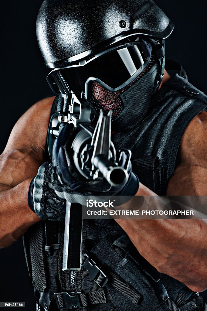 Ejército hombre - Foto de stock de A prueba de balas libre de derechos