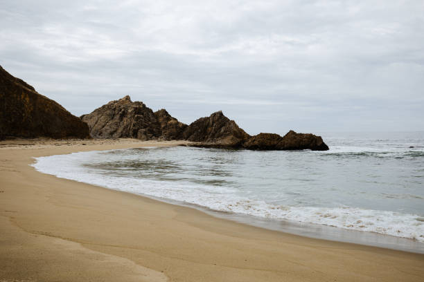 istock Rocky outcrop along McClures Beach, CA 1484291249
