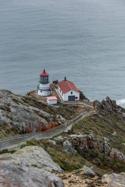 istock Point Reyes point lighthouse California on cliff edge 1484291388