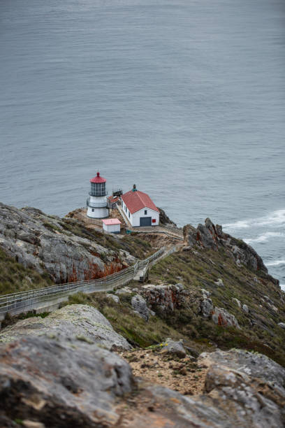 istock Point Reyes point lighthouse California on cliff edge 1484291475