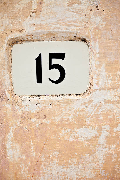 istock 15, Street Number On The Wall 148429676