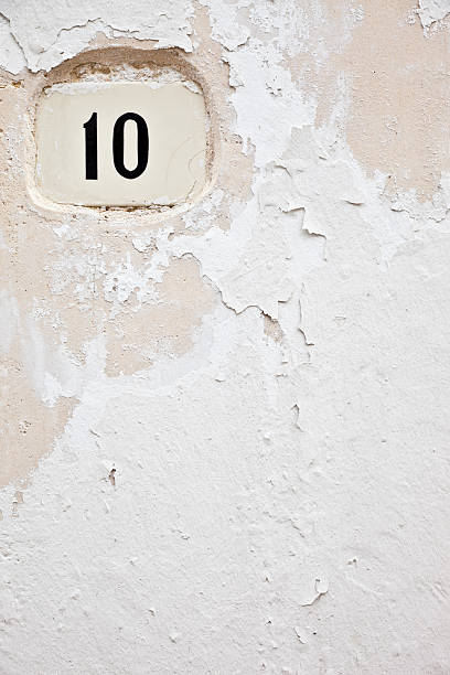 istock 10, Street Number On The Wall 148429989