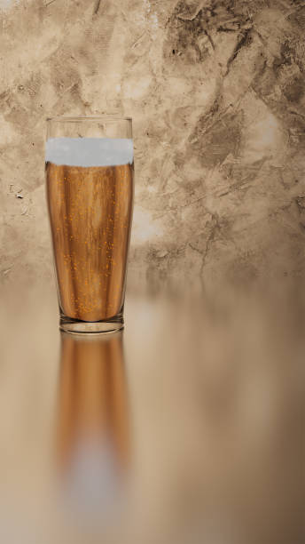 istock Bear glass on close up on the dark background 1484316969