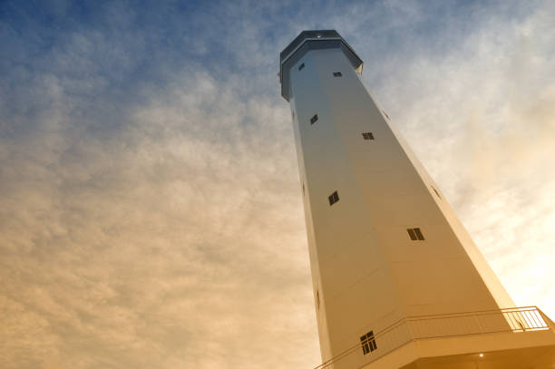 The white tower of the Tanjung Batu Tarakan lighthouse - Indonesia