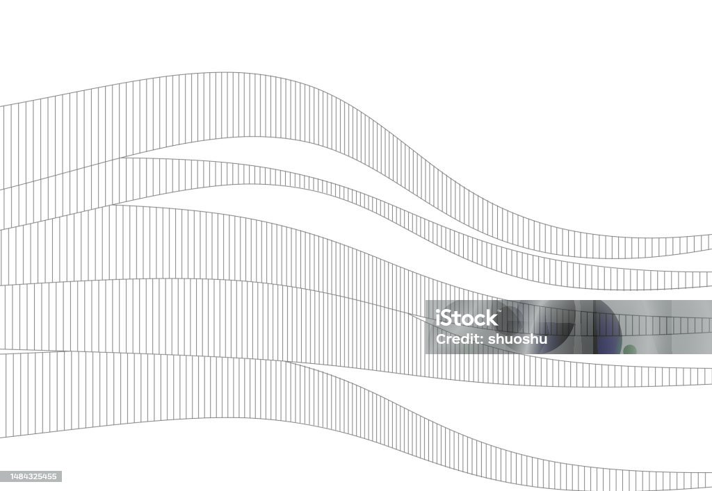Abstract Black And White Wave Curve Line Material Pattern Background ...