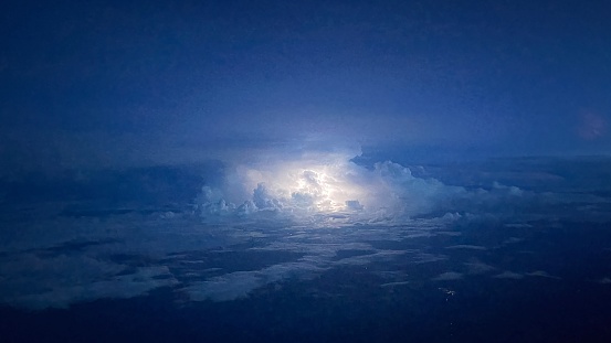 luchtfoto van Onweer