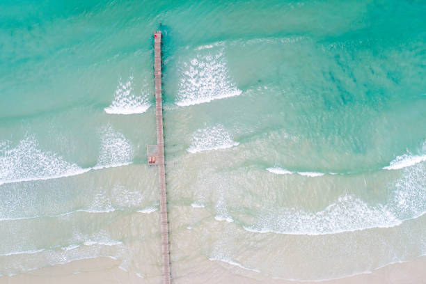 istock Sea sand beach turquoise water summer nature background 1484328137