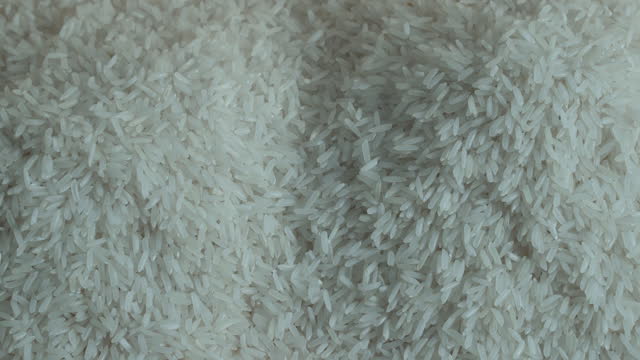 4k : Closeup shot of Jasmine rice