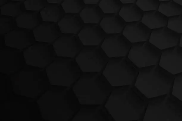 Vector illustration of Abstract black background - Geometric texture