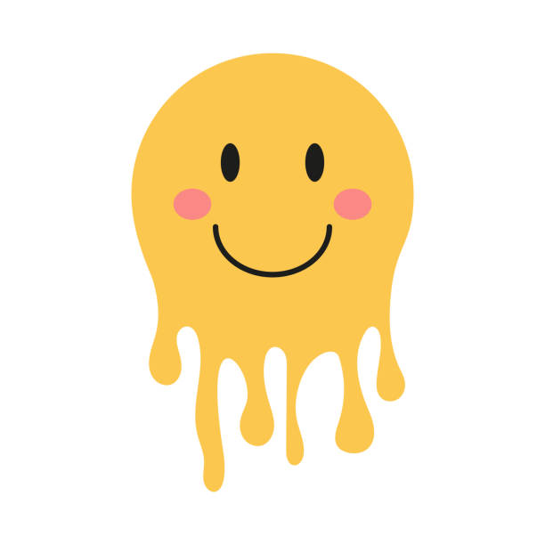 Melting Smile Funny Psychedelic Surreal Techno Acid Lsd Melt Smile