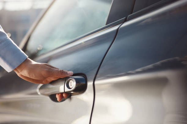 istock Opening the car door! 1484340907
