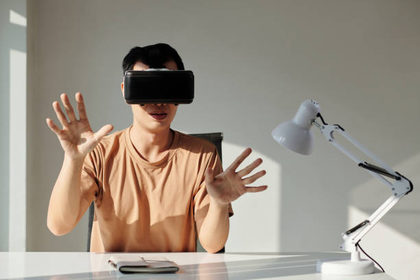 istock Business Meeting in Metaverse 1484354478