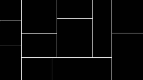 illustrazioni stock, clip art, cartoni animati e icone di tendenza di modello di collage di foto per 12 immagini. presentazione vettoriale per immagini e disegni. cornici per la memoria. cornice per foto per moodboard. mockup retrò per foto. - immagine composita