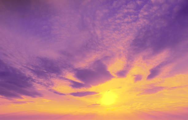 istock Colorful cloudy sky at sunset. Sky texture, abstract nature background 1484378155