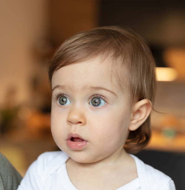 istock Portrait of adorable child 1484381375